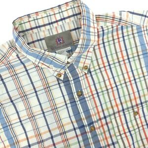 The Territory Ahead Shirt Mens 2XLT Multicolor Cotton Plaid Long Sleeve‎ Casual